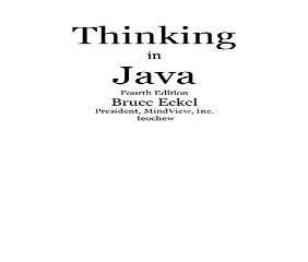 bruce eckel thinking in java