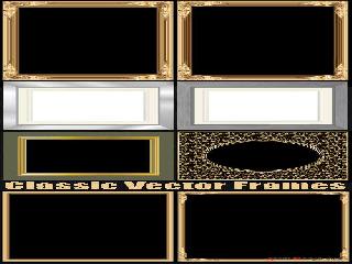 classic frames vector