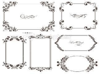 classic frames vector