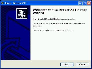 direct x 11 xp