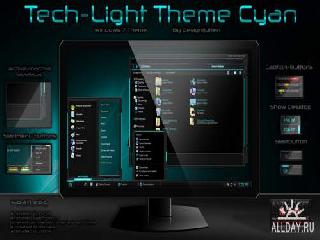 dlue tech theme виндовс 7