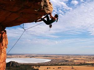 extreme rock climbing