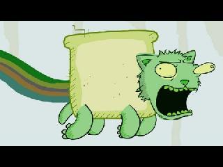 gross nyan cat