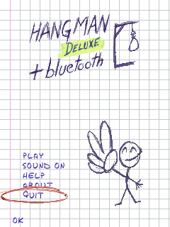 hangman через bluetooth
