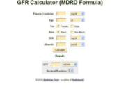 mdrd calculator