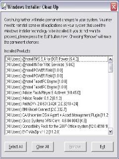 microsoft windows installer cleanup