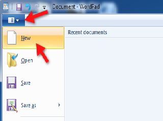 microsoft7 wordpad documentrus